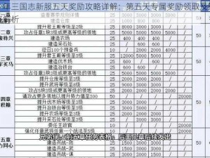 少年三国志新服五天奖励攻略详解：第五天专属奖励领取及策略解析