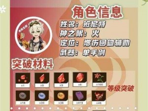 原神班尼特全面解析：圣遗物与武器搭配攻略大揭秘