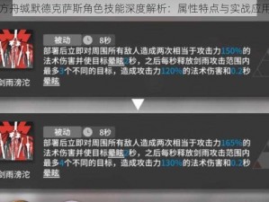 明日方舟缄默德克萨斯角色技能深度解析：属性特点与实战应用探讨