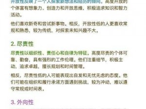 大五职业性格测评攻略：探索个人职业性格特质，提升职业发展与成功潜能指南