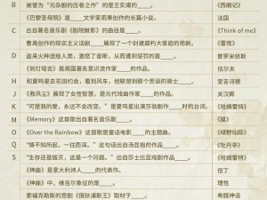 探索光影之谜：光与夜之恋会展答题策略全解析