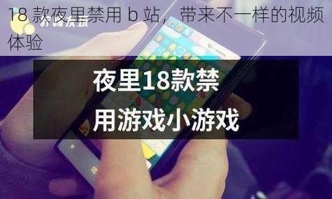 18 款夜里禁用 b 站,带来不一样的视频体验