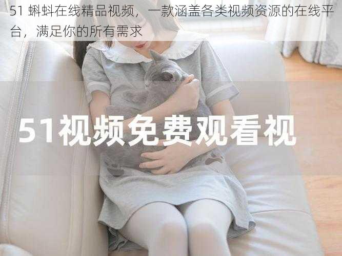 51 蝌蚪在线精品视频,一款涵盖各类视频资源的在线平台,满足你的所有需求