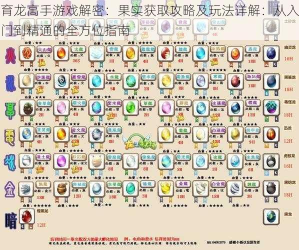 育龙高手游戏解密:果实获取攻略及玩法详解:从入门到精通的全方位指南