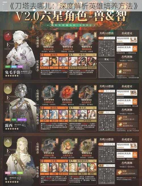 《刀塔去哪儿:深度解析英雄培养方法》