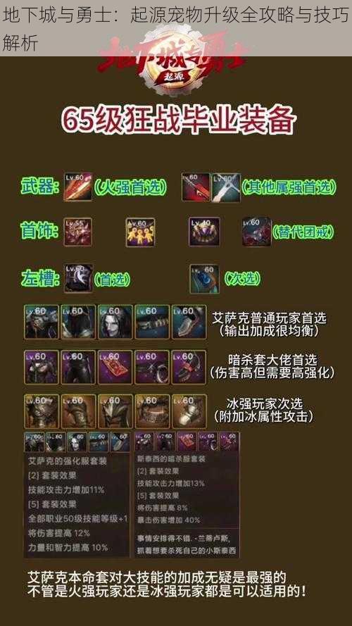 地下城与勇士:起源宠物升级全攻略与技巧解析