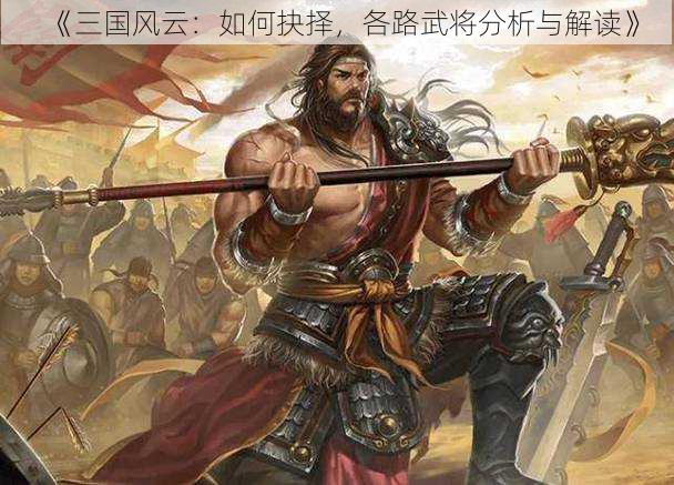 《三国风云：如何抉择，各路武将分析与解读》