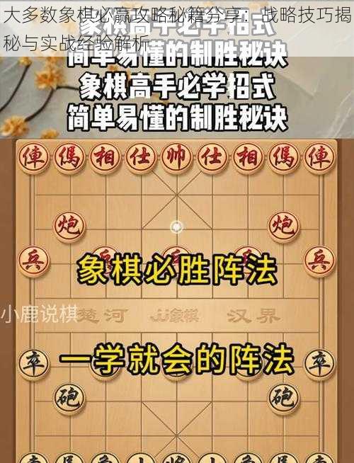 大多数象棋必赢攻略秘籍分享：战略技巧揭秘与实战经验解析