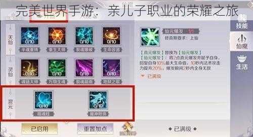 完美世界手游:亲儿子职业的荣耀之旅