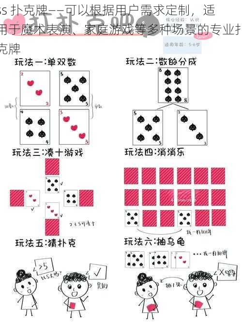 ss 扑克牌——可以根据用户需求定制,适用于魔术表演、家庭游戏等多种场景的专业扑克牌