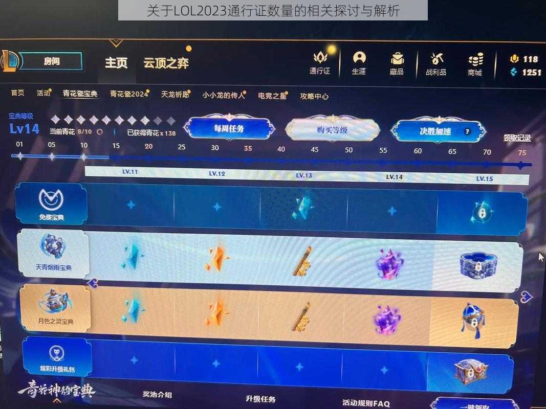 关于LOL2023通行证数量的相关探讨与解析