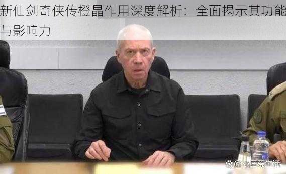 新仙剑奇侠传橙晶作用深度解析:全面揭示其功能与影响力