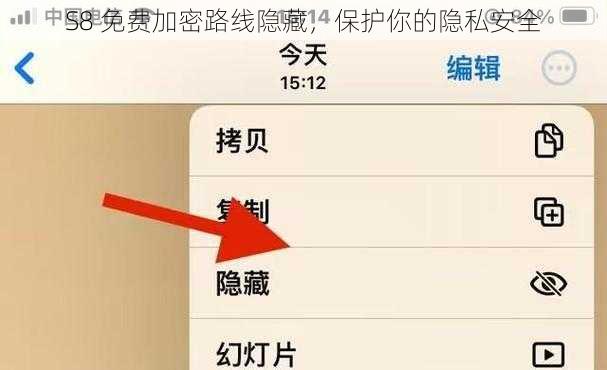 S8 免费加密路线隐藏，保护你的隐私安全