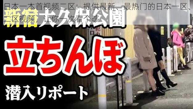 日本一本首视频二区：提供最新、最热门的日本一区、二区视频，让你一次看个够