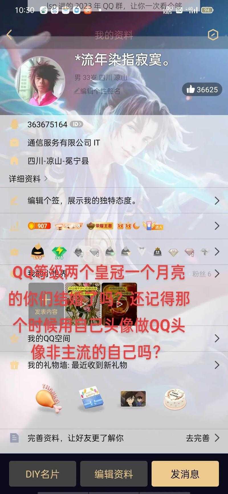 lsp 进的 2023 年 QQ 群，让你一次看个够