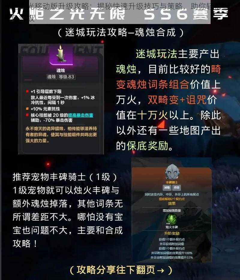 火炬之光移动版升级攻略：揭秘快速升级技巧与策略，助你轻松提升角色等级