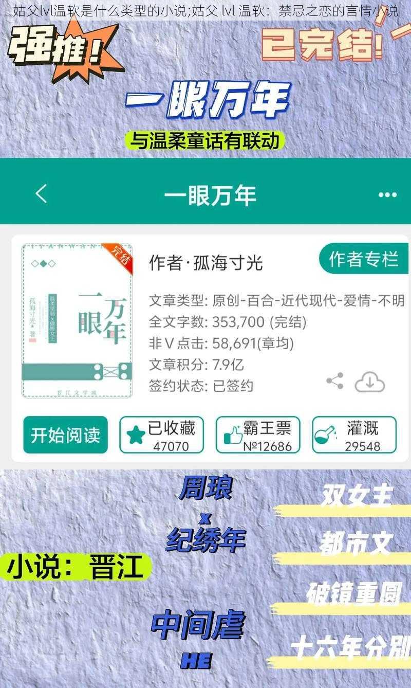 姑父lvl温软是什么类型的小说;姑父 lvl 温软：禁忌之恋的言情小说