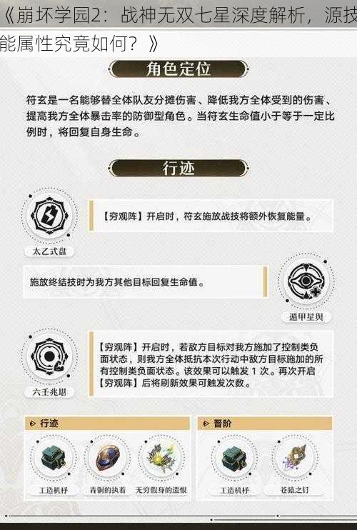 《崩坏学园2：战神无双七星深度解析，源技能属性究竟如何？》