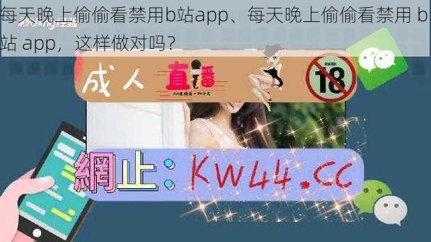 每天晚上偷偷看禁用b站app、每天晚上偷偷看禁用 b 站 app，这样做对吗？