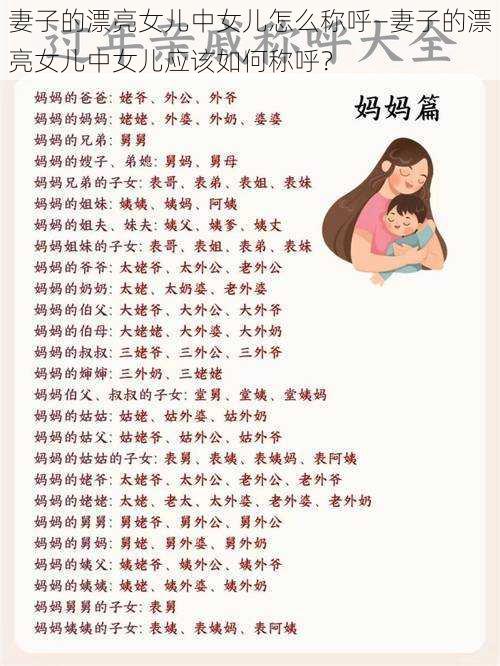 妻子的漂亮女儿中女儿怎么称呼—妻子的漂亮女儿中女儿应该如何称呼？