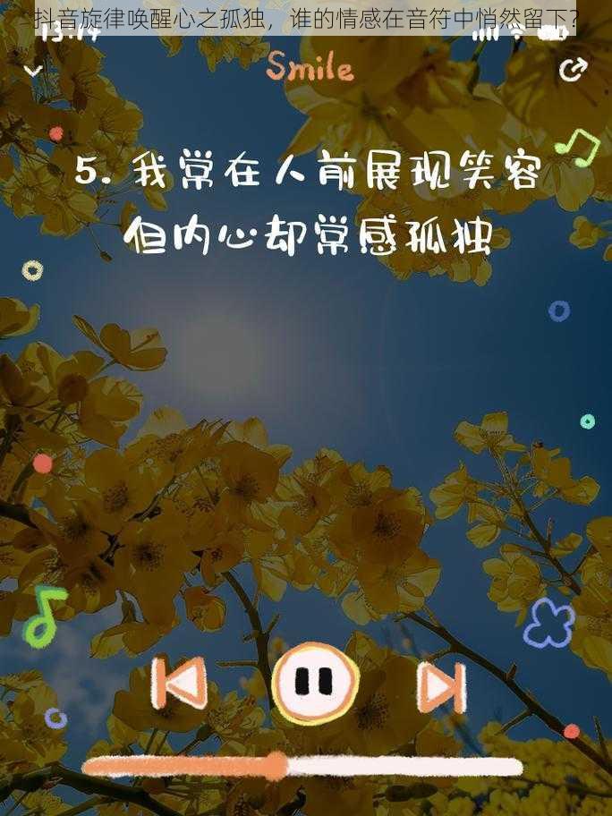 抖音旋律唤醒心之孤独，谁的情感在音符中悄然留下？