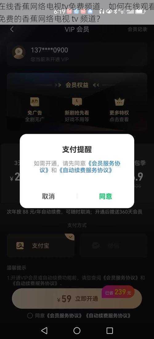 在线香蕉网络电视tv免费频道、如何在线观看免费的香蕉网络电视 tv 频道？