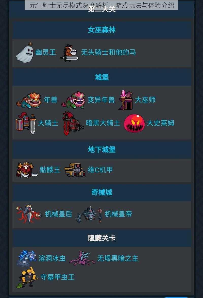 元气骑士无尽模式深度解析:游戏玩法与体验介绍