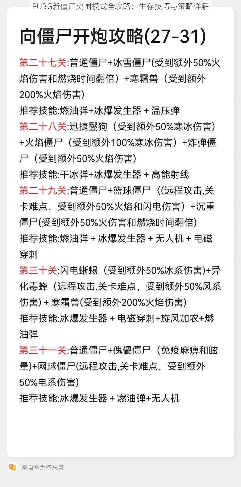 PUBG新僵尸突围模式全攻略:生存技巧与策略详解