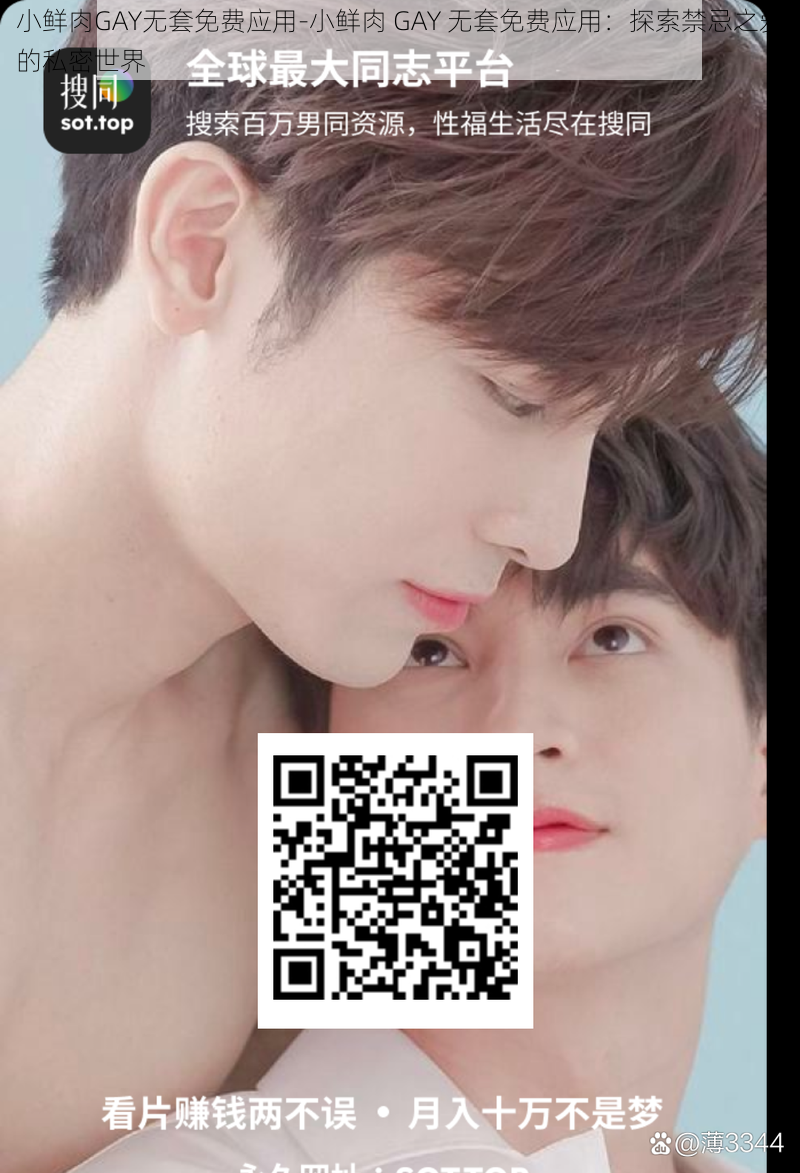 小鲜肉GAY无套免费应用-小鲜肉 GAY 无套免费应用：探索禁忌之爱的私密世界