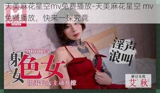 天美麻花星空mv免费播放-天美麻花星空 mv 免费播放，快来一探究竟