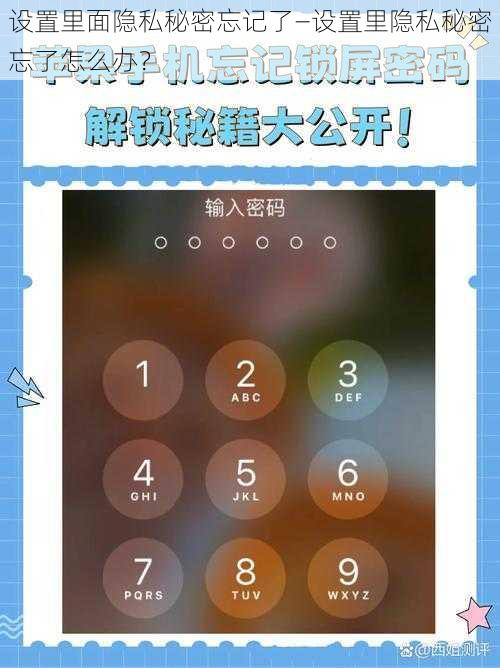 设置里面隐私秘密忘记了—设置里隐私秘密忘了怎么办？