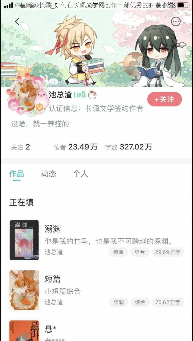 装1套0长佩_如何在长佩文学网创作一部优秀的 0 装小说