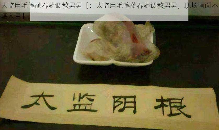 太监用毛笔蘸春药调教男男【:太监用毛笔蘸春药调教男男,现场画面不堪入目】