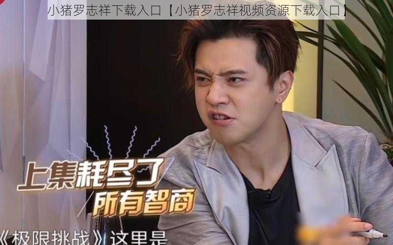 小猪罗志祥下载入口【小猪罗志祥视频资源下载入口】