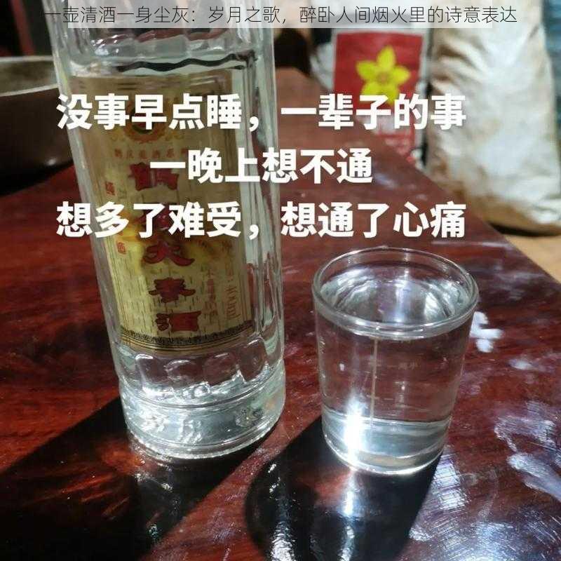 一壶清酒一身尘灰：岁月之歌，醉卧人间烟火里的诗意表达