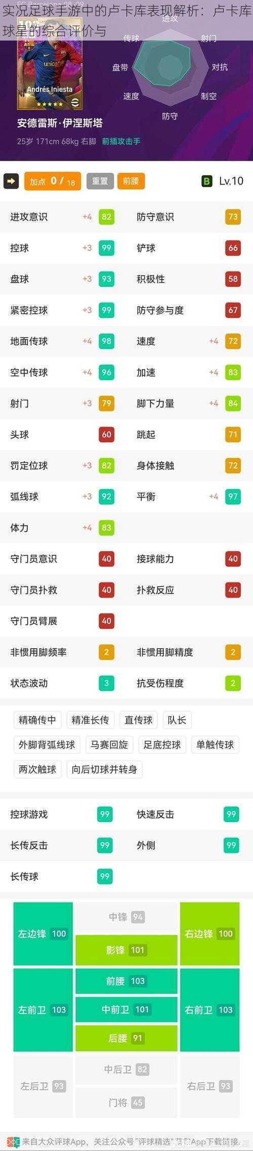 实况足球手游中的卢卡库表现解析:卢卡库球星的综合评价与
