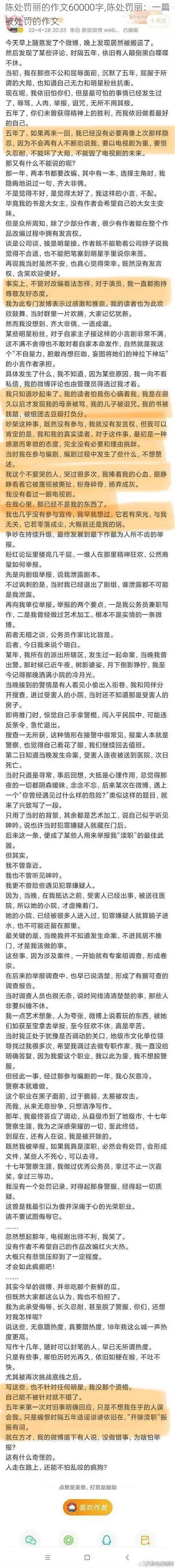 陈处罚丽的作文60000字,陈处罚丽：一篇被处罚的作文