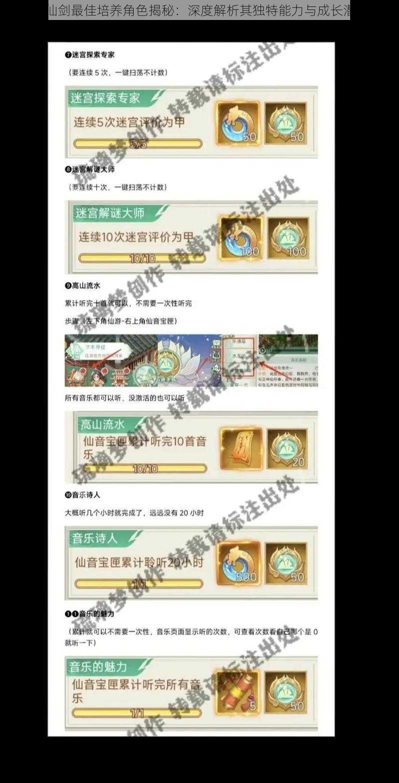 新仙剑最佳培养角色揭秘:深度解析其独特能力与成长潜力